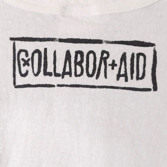 Just Don X Champion T Shirt Mens Size Medium White Basketball Collabor Aid - Picture 5 of 8